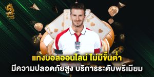 แทงบอลออนไลน์ ไม่มีขั้นต่ำ มีความปลอดภัยสูง บริการระดับพรีเมียม